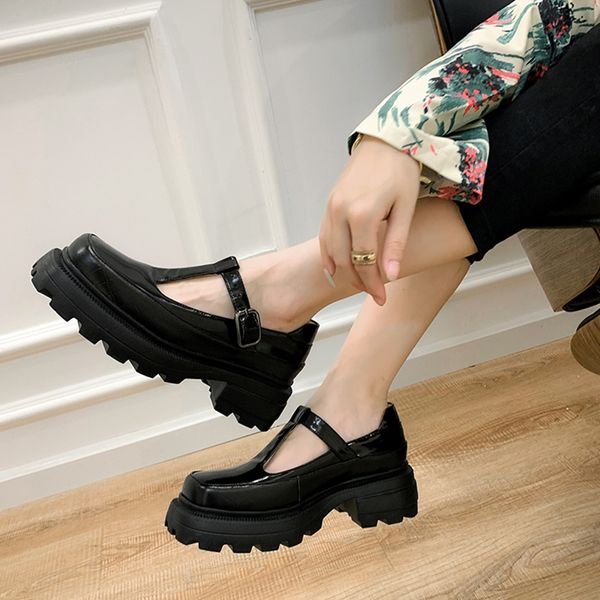 

2020 only european style female genuine leather pumps square toe spring summer bottom woman casual shoes bw16, Black
