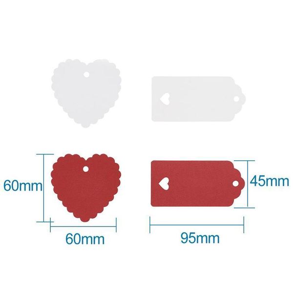 

1set paper tags card label display with hemp cord rectangle & heart blank wooden pegs clips wedding party gifts qylgus