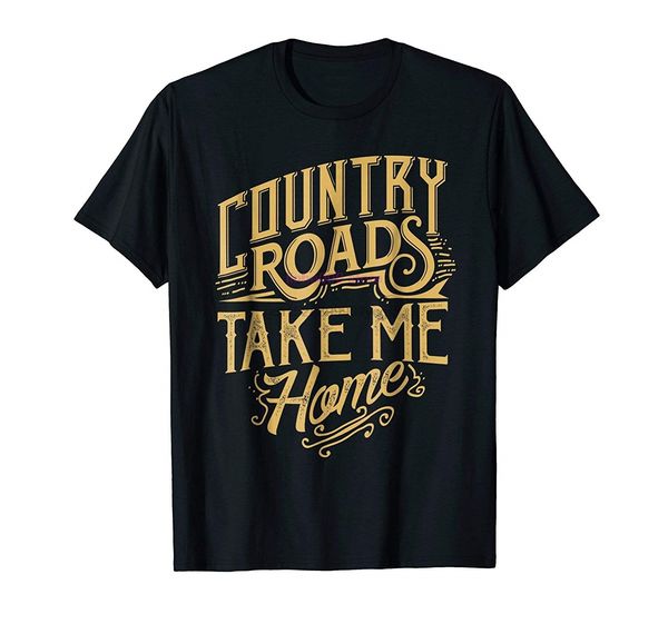 

sport brand men shirt country roads take me home t shirt