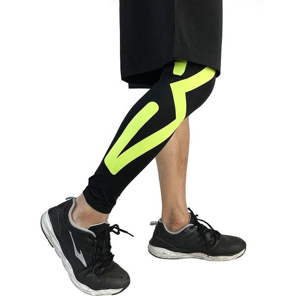 

breathable long knee legwarmers sports protectors compression calf sleeve volleyball football running knee supports new, Black;gray