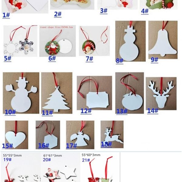 

blank round ornaments dhl sublimation mdf christmas square snow shape decorations mdf transfer printing blank coasteoutletubhn