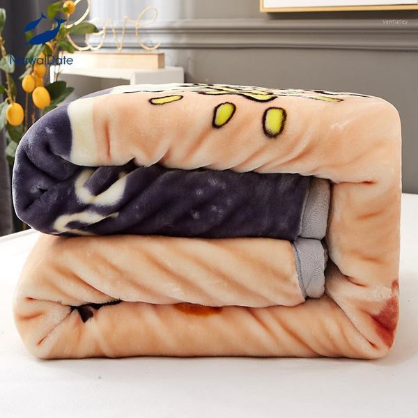 

blankets 2.5-4.5kg raschel blanket throw quilt thicken winter fleece sheets anime for beds custom cubre camas1