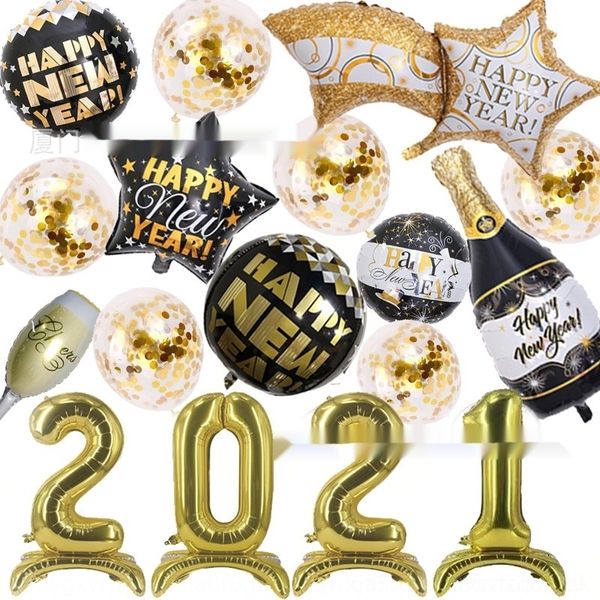 

2a882 2021 party 2021 new letter banner set set new party decoration happy newyear letter banner year balloon balloon decoration happy babsh