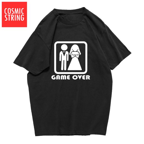 

cosmic string tshirt game over marriage funny humor mens short sleeve o neck s sport hooded sweatshirt hoodie men t shirt