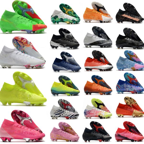 

mens rosa pink blast football boots cleats daybreak customized elite mercurial superfly 7 vii black orange mens soccer shoe comfortable