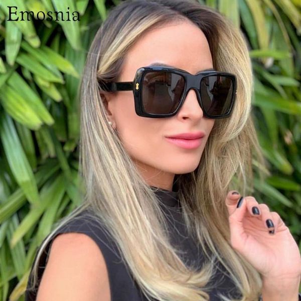 

sunglasses emosnia 2021 trendy italy oversized square women fashion big frame shades sun glasses for outdoor eyes protection, White;black