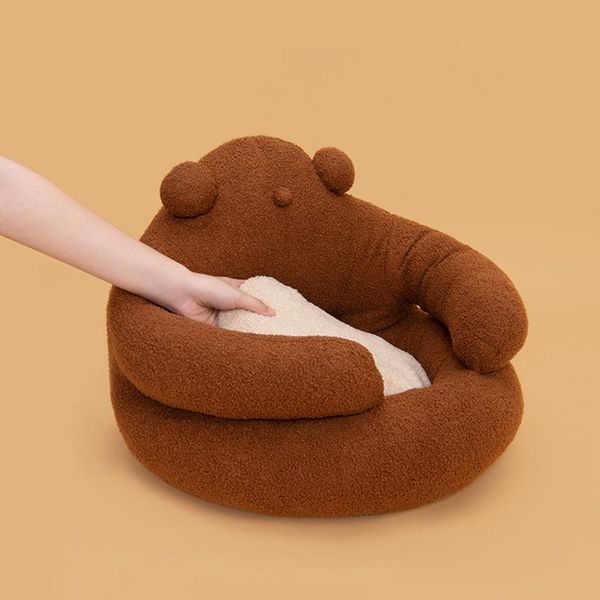 

hugging style cat pet bed warm cushion thick mat sofa small kennel for small dog xh8z