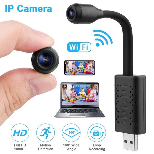 

cameras surveillance with wifi mini camera ip usb full hd 1080p p2p cctv sd card cloud storage smart ai human detection