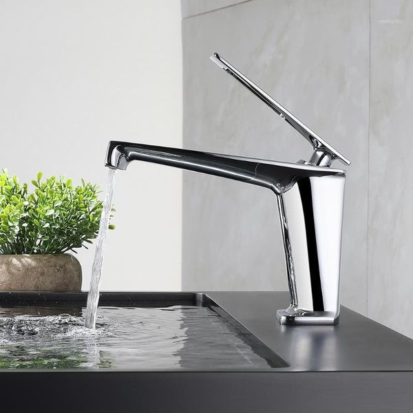 

bathroom sink faucets skowll and cold basin faucet copper chrome color single hole low balcony wash hg-67871