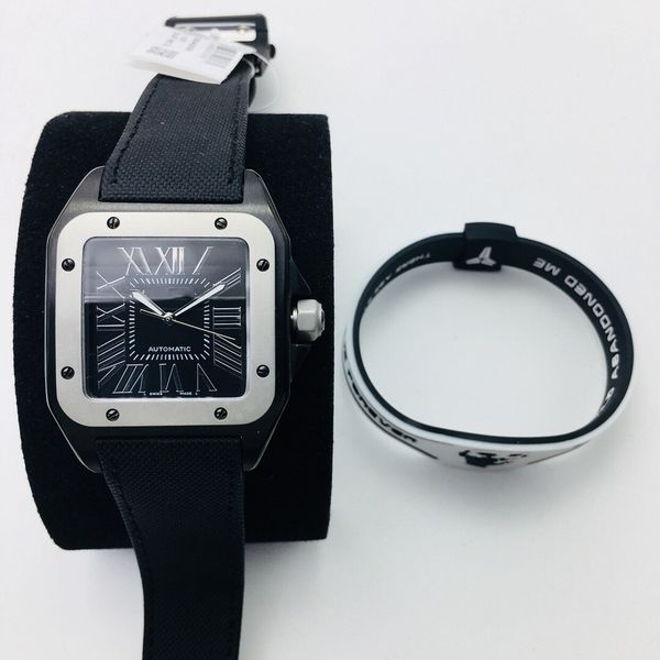 

eg factory's latest men's watch features an eta2824 fully automatic mechanical movement with a black adlc coated sapphire crystal, Slivery;brown