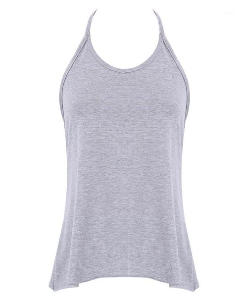 

vogue vogues fashion summer women casual solid tank loose backless sleeveless crop lady beach 1, White