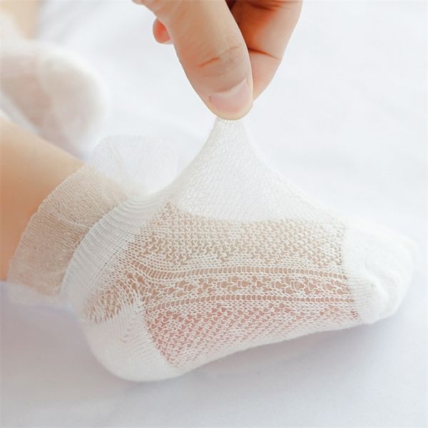

cute lace flower summer newborn baby socks cotton socks princess baby girl anti-slip toddler infant bebe girls fashion boat sock y201009, Pink;yellow