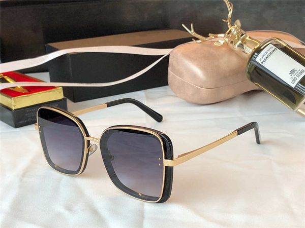 

4921 new women sunglasses large frame metal temple plate full frame glasses charming and elegant style anti uv400 glasses casual glasses, White;black