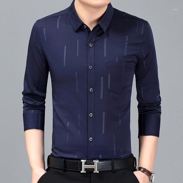 

new arrival 2020 spring men solid casual loose dress shirts mens classic casual long sleeve shirts clothings8381, White;black