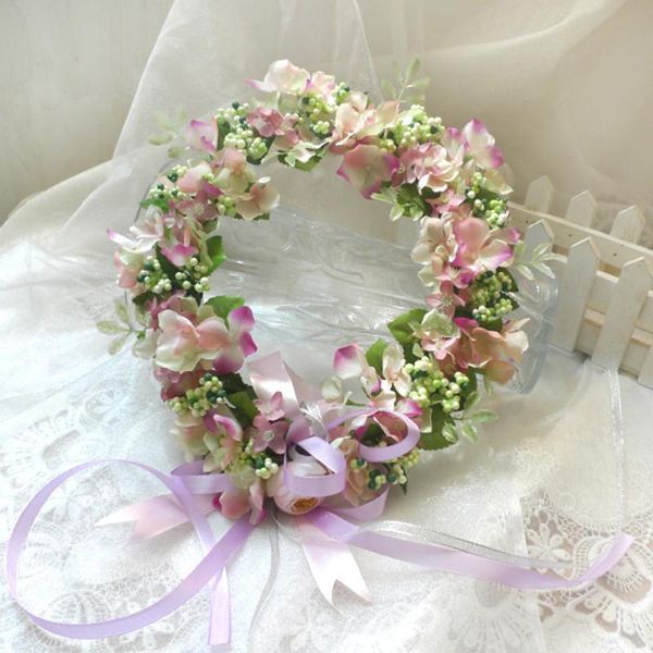 

decorative flowers & wreaths rose hydrangea rings pography props projection wreath headdress wedding bride jewelry