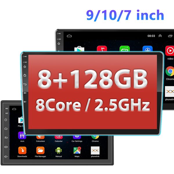 8G 128G 2 Din Auto Android Radio Multimedia Player 9 