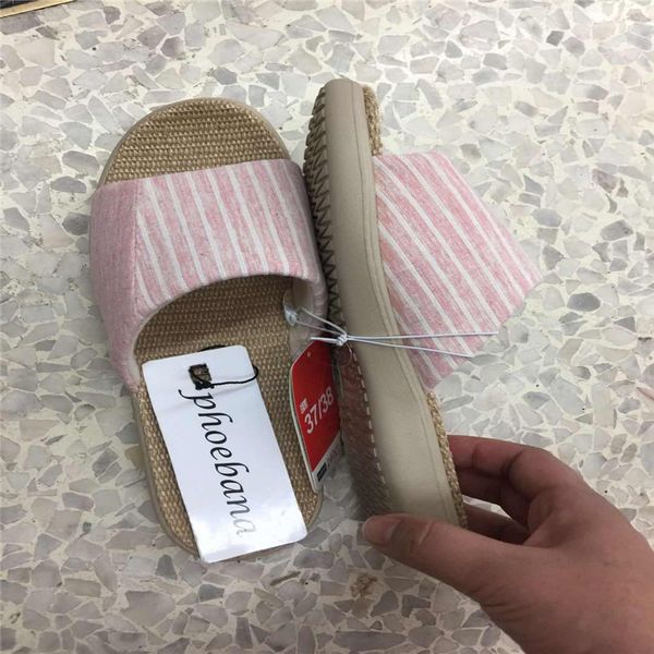 

women fashion summer slippers lady shoes y200706, Black