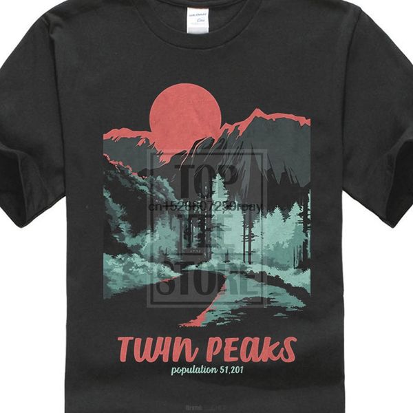 

twin peaks population mens graphic t shirt funny cool fashion printed men t shirt short sleeve s 3xl sport hooded sweatshirt hoodie