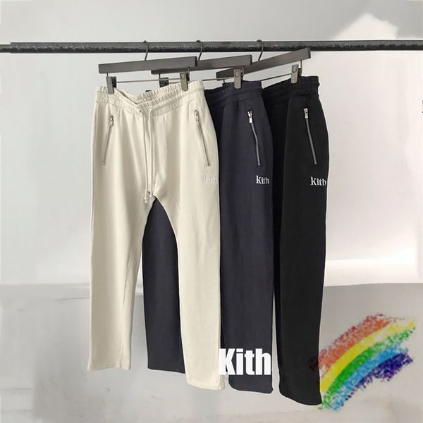 

sweatpants men women 1 pants washed pants double pockets trousers, Black