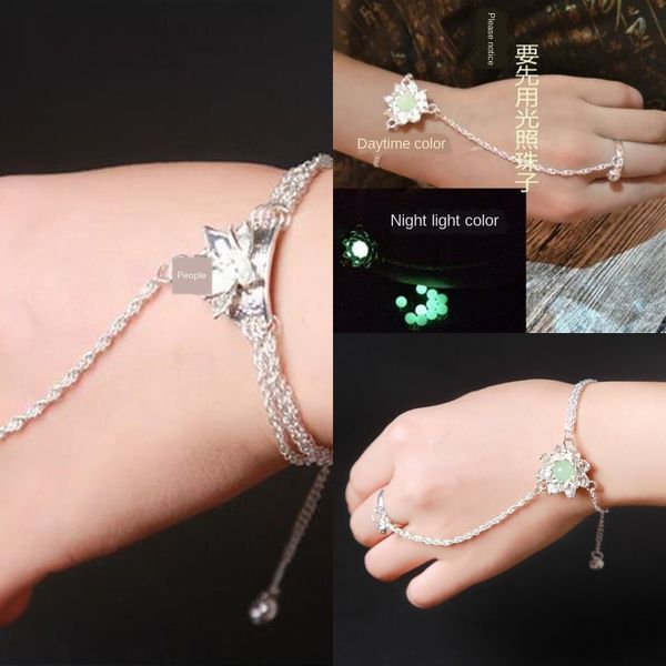

fdkow qing ringring zhi zhao liying with the bracelet qing yun zhi zhao liying with the same same ring bracelet yunavb0n, Golden;silver