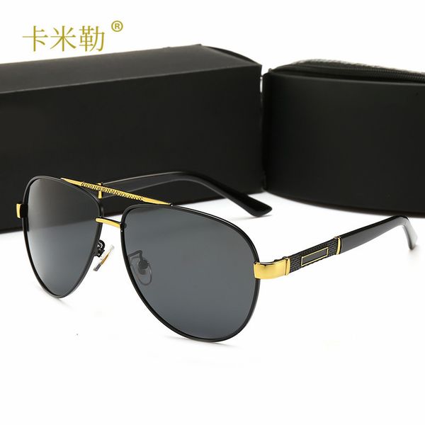 

new men's polarized sunglasses fashion personality sunglasses trend driving glasses 8859 kml-designer, White;black