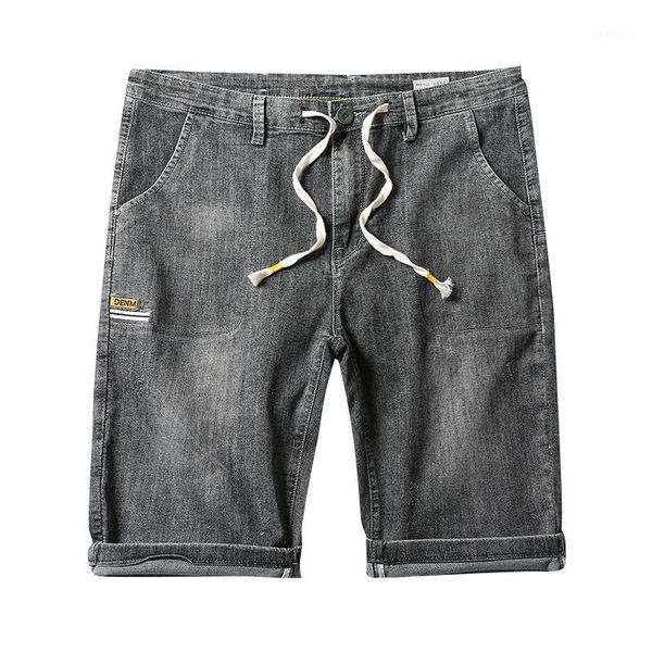 

men's jeans summer men's stretch short fashion casual slim fit elastic denim shorts male brand clothes straight pants1, Blue
