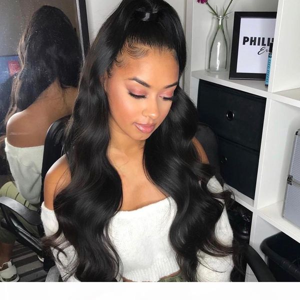 

hd фронтальная парик шнурка дешевые индийские remy объемная волна glueless с ребенком волос hd transparent человеческих волос полный фронта, Black;brown