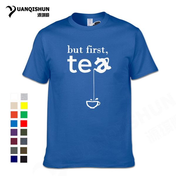 

sport 16 colors cotton funny tea tshirt but first tea t-shirt hipster tea lovers tees casual cotton short sleeve tee shirts unisex