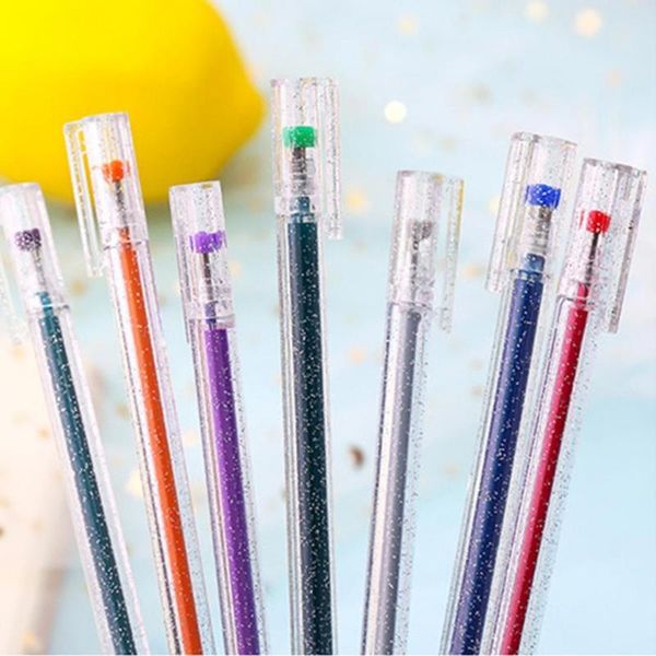 

color gel pen creative gel pen color fluorescent handbook special metal watercolor stationery office school supply