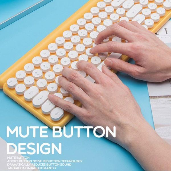 

wireless keyboard and mouse set rechargeable silent computer keypad mouse h05b