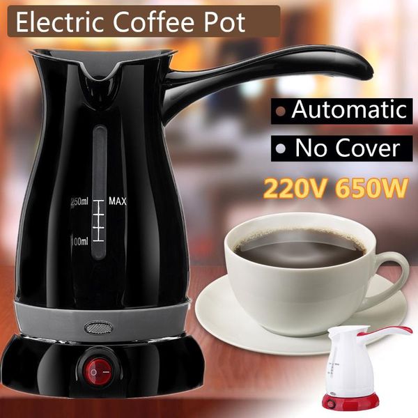 

220v 650w кофемашина 250мл портативный чайник из нержавеющей стали пот home office maker percolator