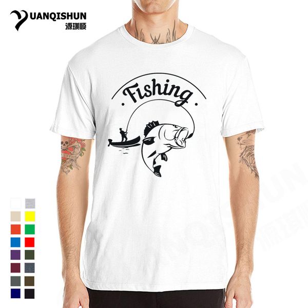 

yuanqishun summer new fishings fisher speedboat fish angling hobby short sleeves tees hooded sweatshirt hoodie men t shirt