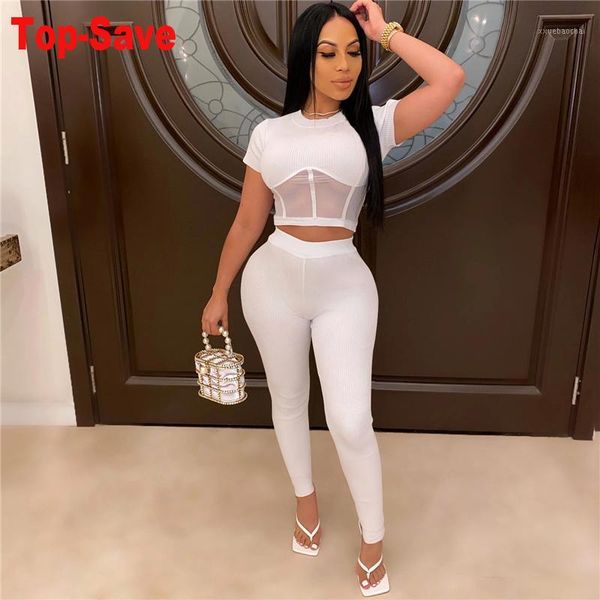 

vintage women knitted lounge wear sets 2pcs crop suit ladies tracksuit set summer casual streetwear clubwear hippie clothing1, White