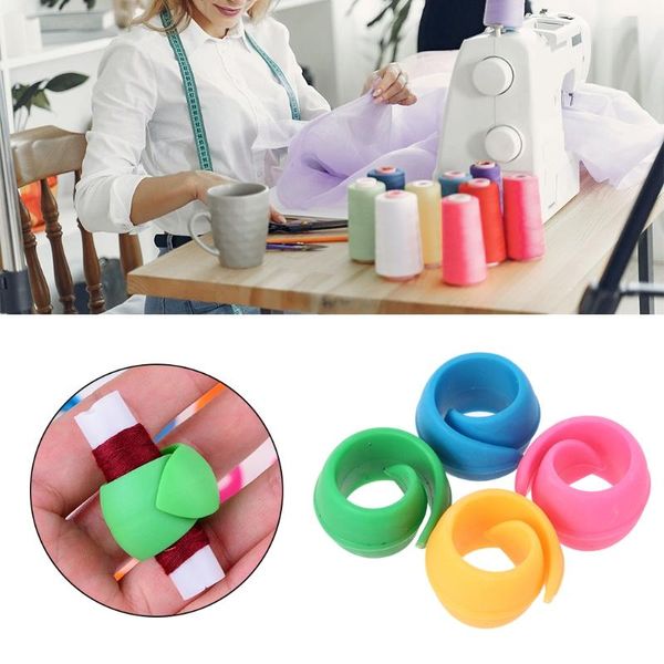 

24pcs/set sewing bobbin clips clamps thread spool huggers holder for embroidery g6da, Black