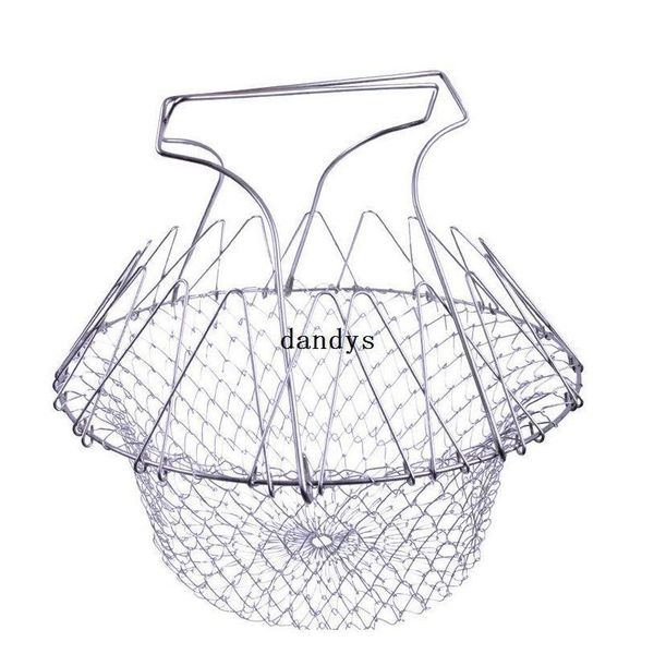 

foldable steam rinse strain fry chef basket strainer net kitchen cookin jllbgr jjxh