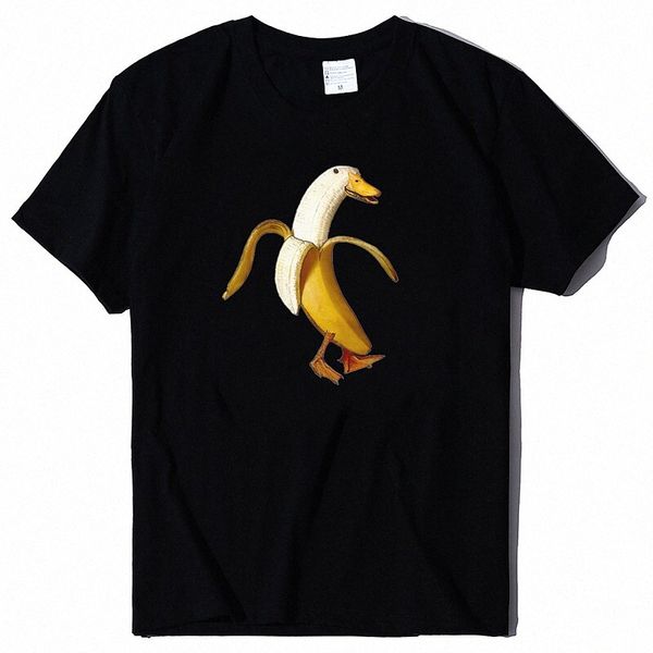 

men's t shirt stamping banana fruit animal crew neck home casual print short sleeve cartoon casual cool slim fit green blue white 78t8, White;black