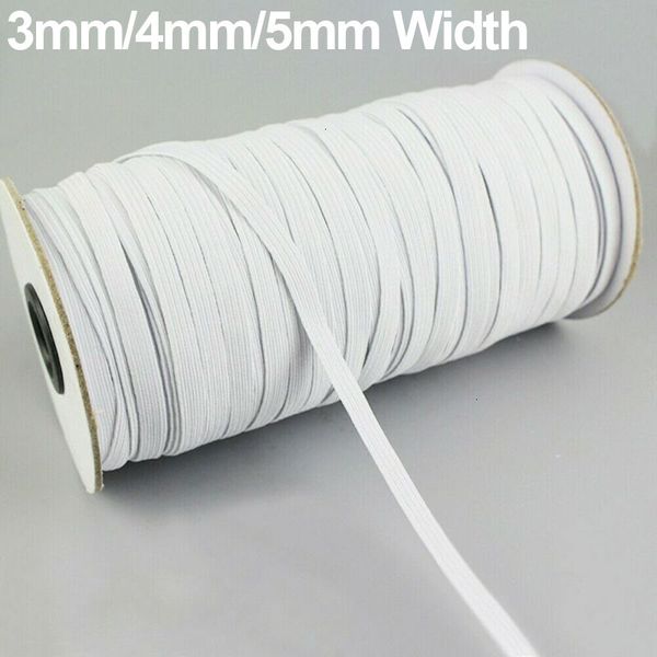 

black white 109 yards length diy braided elastic band cord knit band sewing 5mm widely used for masks