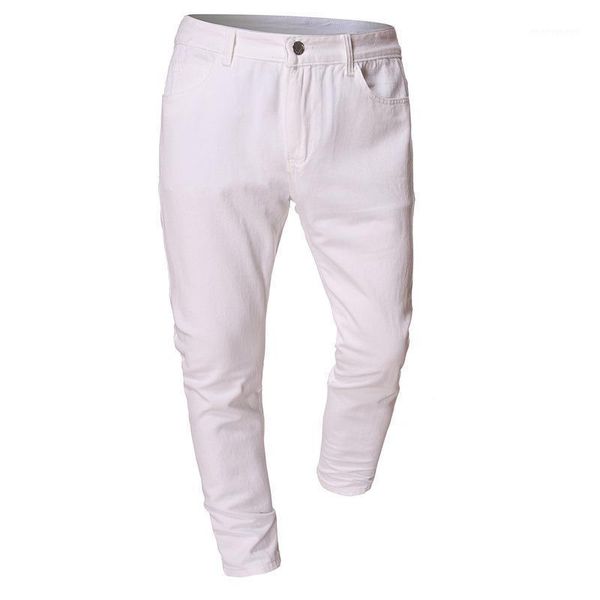 

men's jeans casual men straight slim cotton denim pants clothes oversized1, Blue
