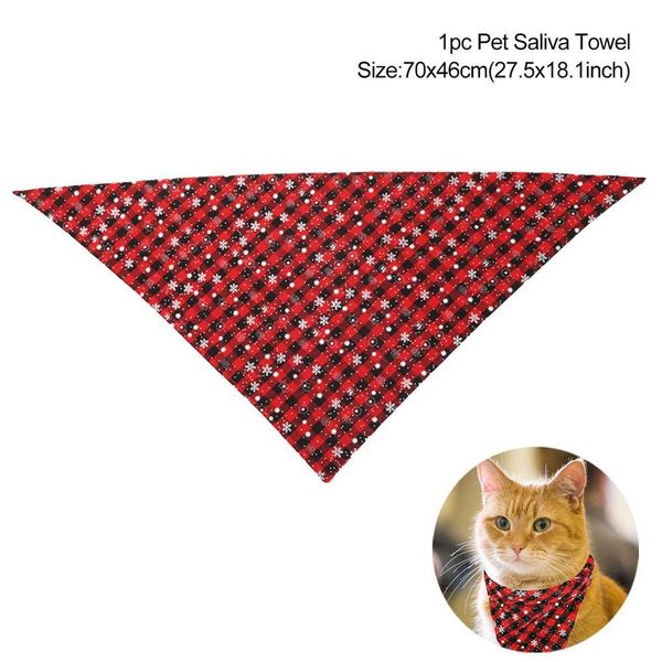 

fengrise 70x46cm snowflake cat dog pet saliva towl large triangular scarf cat accessories christmas cat dog accessories costume wmtmcq