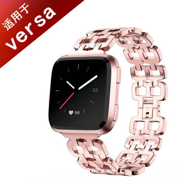 

suitable for fitbit versa metal band, stainls steel strap, new double hole bracelet and wri