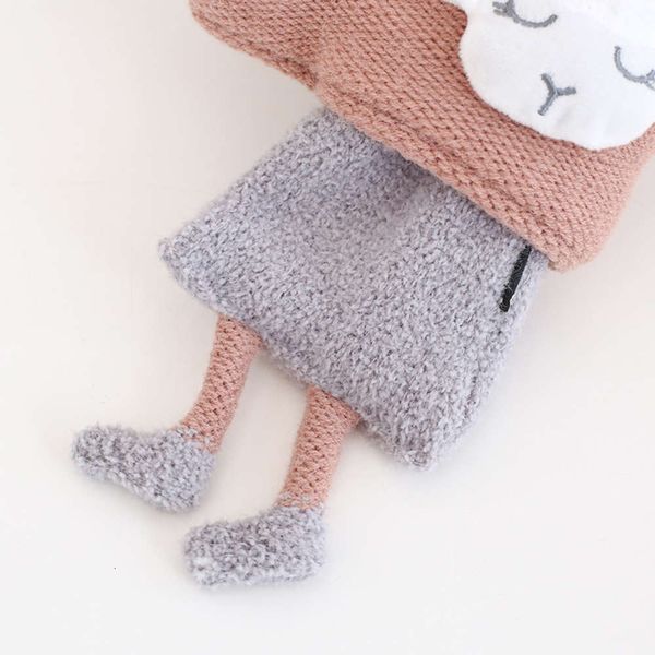 

knitting cartoon lamb baby neck cross for boys and girls hclt, Red;brown