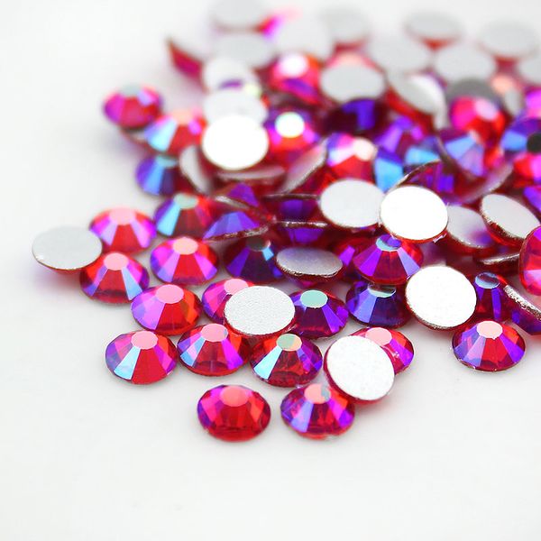 

loose diamonds ss4-ss30 light siam ab flat back nail deco non ix rhinestones for diy apparel decoration rhinestone glue on stone, Black