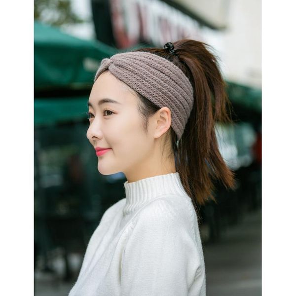 

2021 new winter warm headband for women woolen knitting headbands wool knitted elastic headband headwear girls hair ban jllysx