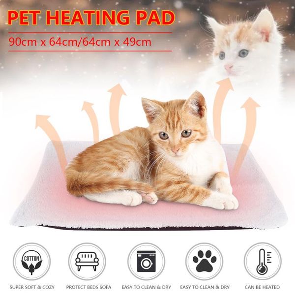 

cat beds & furniture self heating pet mat bed super soft fleece comfortable warmer pad dogs durable waterproof warming