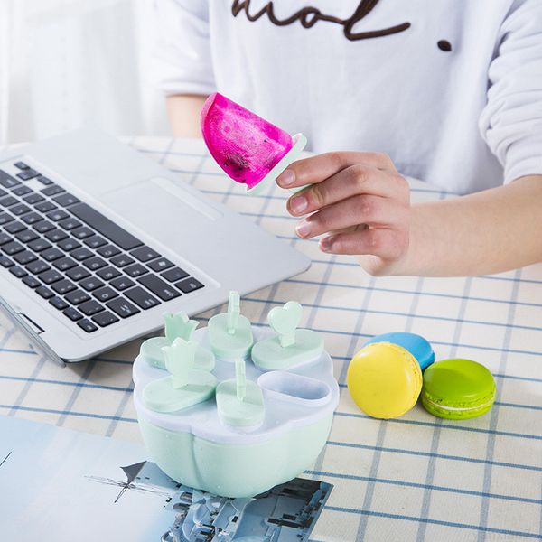 

lolly mold tools 2 patterns diy cream maker summer yogurt ice fridge frozen box