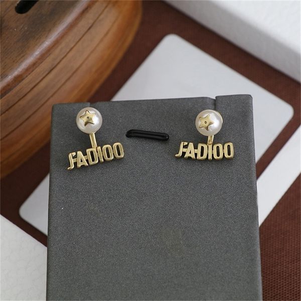 

87% off wholesale shop family pearl earrings fengdijia red back hanging, Golden
