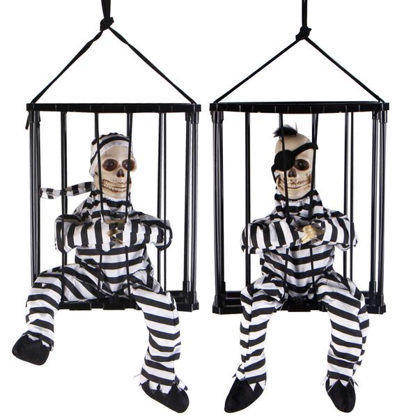 

sensor halloween motion decor terror glowing eye haunted house hanging prison light up trick ghost prisoners prop sound control