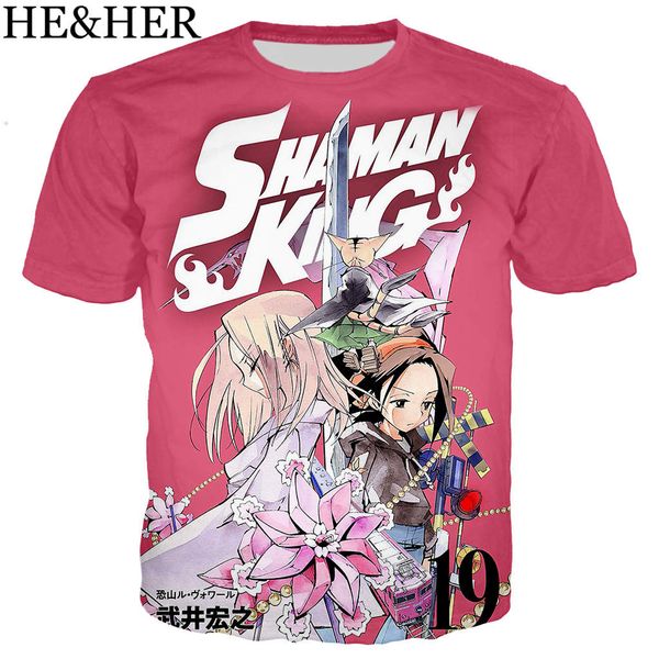 

anime shaman king 3d print shirts hentai horror hentai men clothing