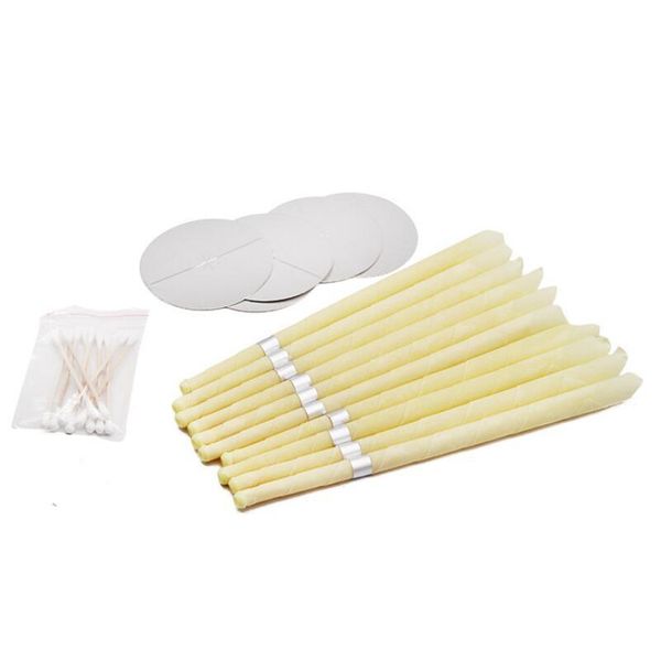 

a set ear cleaner wax removal ear candles care healthy horn with earplugs horn plug with plugs and tray cott bbycfv