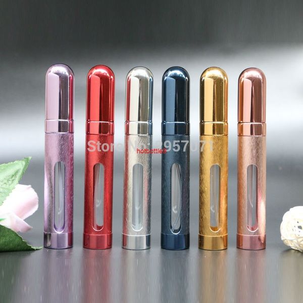 12ml frascos vazios de perfume atomizador de vidro de pulverizador de vidro recarregável Capa de perfume mini tamanho de viagem portátil 12pcs / loterpls